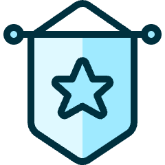 Award Wall Star Icon from Ultimate Duotone Set