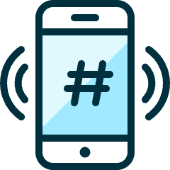 Trends Hashtag Icon from Ultimate Duotone Set