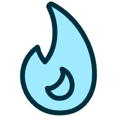 Trends Hot Flame Icon from Ultimate Duotone Set