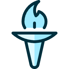 Trends Torch Icon from Ultimate Duotone Set