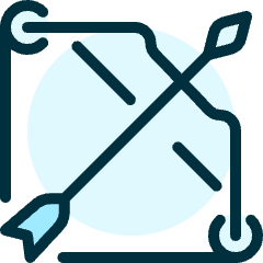 Archery Bow 1 Icon from Ultimate Duotone Set