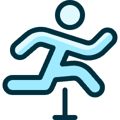 Athletics Jumping Person Icon from Ultimate Duotone Set