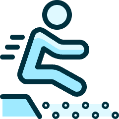 Athletics Long Jumping Icon from Ultimate Duotone Set