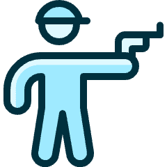 Athletics Shooting Icon from Ultimate Duotone Set