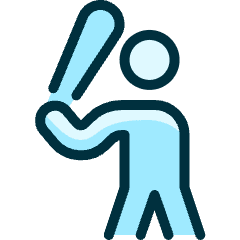 Baseball Player Icon from Ultimate Duotone Set
