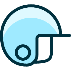 Helmet Sports Icon from Ultimate Duotone Set