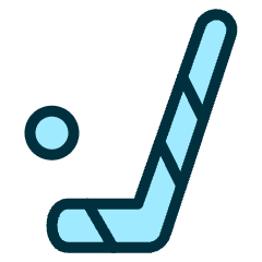 Hockey Puck Stick Icon from Ultimate Duotone Set