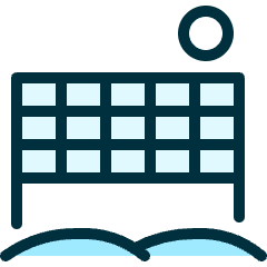 Volleyball Net Icon from Ultimate Duotone Set