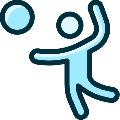 Volleyball Smash Icon from Ultimate Duotone Set