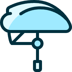 Biking Helmet Icon from Ultimate Duotone Set