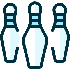 Bowling Pins Icon from Ultimate Duotone Set