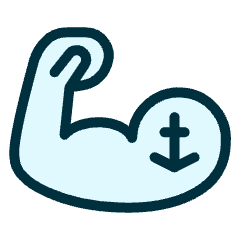 Fitness Biceps Icon from Ultimate Duotone Set
