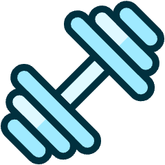 Fitness Dumbbell Icon from Ultimate Duotone Set