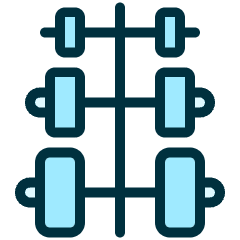 Fitness Dumbells Sizes Icon from Ultimate Duotone Set