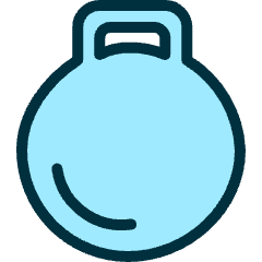 Fitness Grip Weights Icon from Ultimate Duotone Set