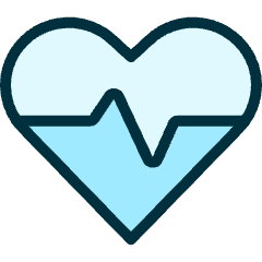 Fitness Heart Rate Icon from Ultimate Duotone Set