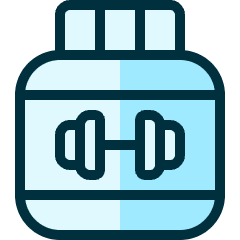 Fitness Protein Icon from Ultimate Duotone Set