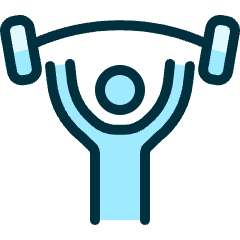 Fitness Weightlift Icon from Ultimate Duotone Set