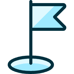 Golf Hole Icon from Ultimate Duotone Set
