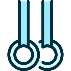 Gymnastics Acrobatic Hanging Icon from Ultimate Duotone Set