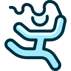 Gymnastics Ribbon Person 1 Icon from Ultimate Duotone Set