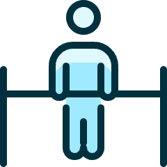 Gymnastics Weightlifting Icon from Ultimate Duotone Set
