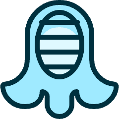 Martial Arts Mask Helmet Icon from Ultimate Duotone Set