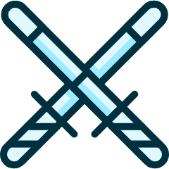 Martial Arts Swords Icon from Ultimate Duotone Set