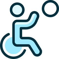 Paralympics Ball Icon from Ultimate Duotone Set