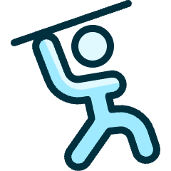 Paralympics Javelin Throwing Icon from Ultimate Duotone Set