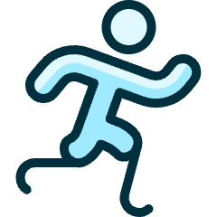 Paralympics Running Icon from Ultimate Duotone Set