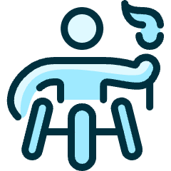 Paralympics Torch Icon from Ultimate Duotone Set