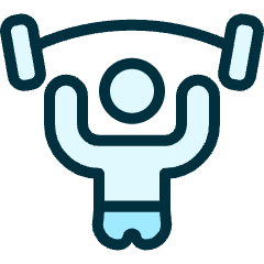 Paralympics Weightlifting Icon from Ultimate Duotone Set