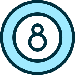 Pool Black Ball Icon from Ultimate Duotone Set