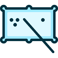 Pool Table Icon from Ultimate Duotone Set