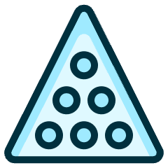 Pool Triangle Icon from Ultimate Duotone Set