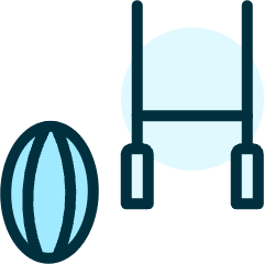 American Football Ball Icon from Ultimate Duotone Set