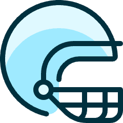 American Football Helmet Icon from Ultimate Duotone Set