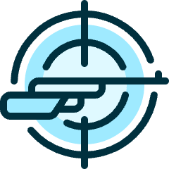 Shooting Rifle Aim Icon from Ultimate Duotone Set