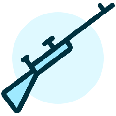 Shooting Rifle Icon from Ultimate Duotone Set