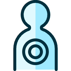 Shooting Target Icon from Ultimate Duotone Set