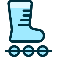 Rollerblades Icon from Ultimate Duotone Set