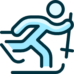 Skiing Cross Country Icon from Ultimate Duotone Set