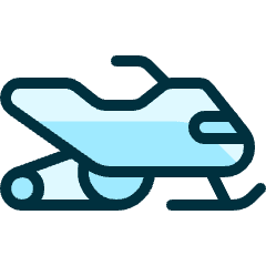 Skiing Snow Scooter Icon from Ultimate Duotone Set
