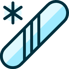 Skiing Snowboard Icon from Ultimate Duotone Set