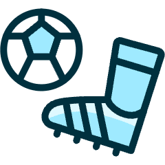 Soccer Kick Ball Icon from Ultimate Duotone Set