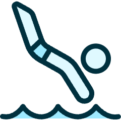 Swimming Diving Icon from Ultimate Duotone Set