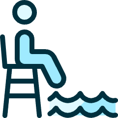 Swimming Lifeguard Icon from Ultimate Duotone Set