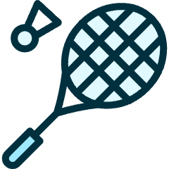 Badminton Shuttlecock Racquet Icon from Ultimate Duotone Set