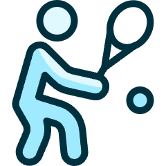 Tennis Backhand Icon from Ultimate Duotone Set